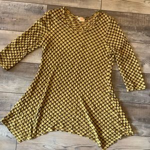 Tianello Yellow & Black Asbury Tunic